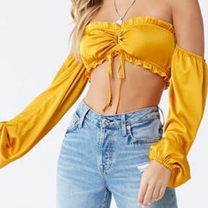 Satin Crop Top